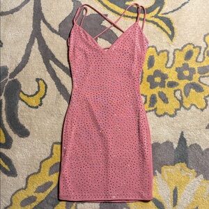 Pink Sparkle Mini Dress